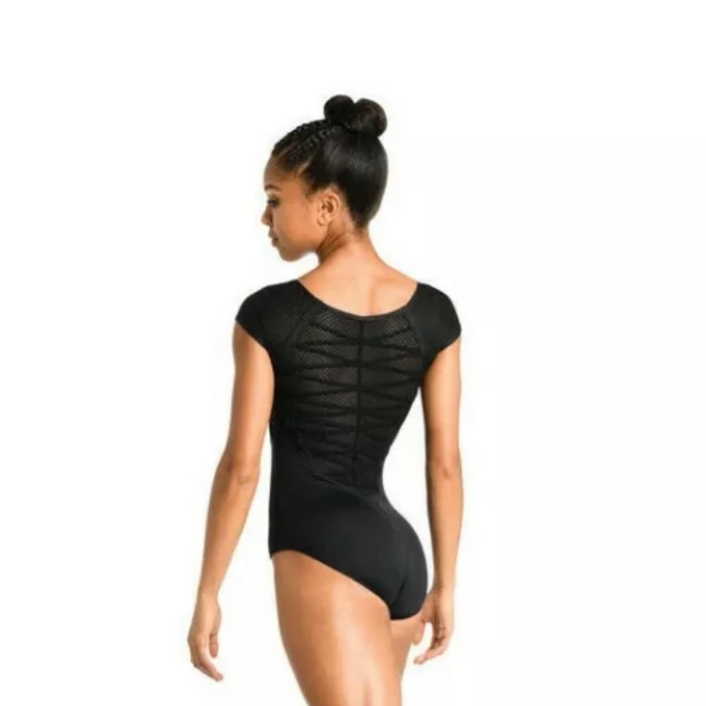 Leotard New DanzNMotion Size MA Womens Dance Ballet Gymnastics Black